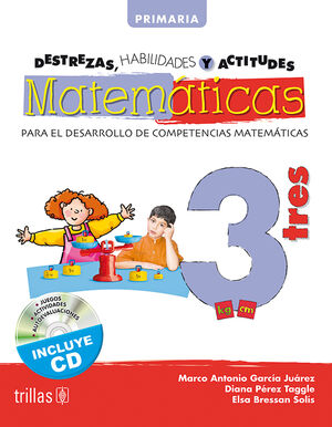 DESTREZAS, HABILIDADES Y ACTITUDES MATEMATICAS 3 INCLUYE CD