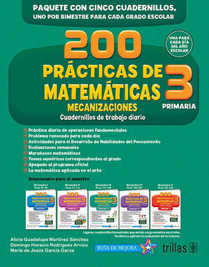 200 PRACTICAS DE MATEMATICAS 3, PRIMARIA. MECANIZACIONES